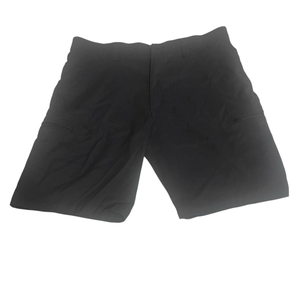 Wrangler All Terrain Cargo Shorts Men's Size 36 Black‎ Zip Pockets Comfortable